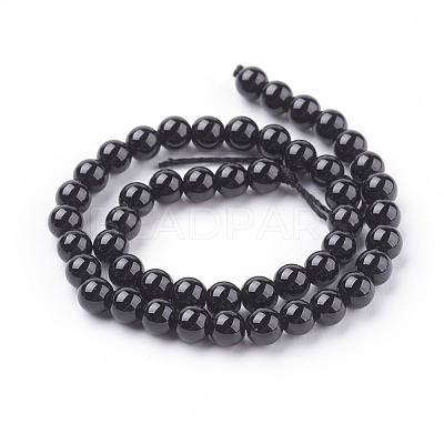 Natural Tourmaline Beads Strands X-G-G099-4mm-11-1