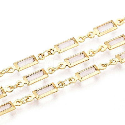 Brass Rectangle Link Chains CHC-N023-03A-G-1