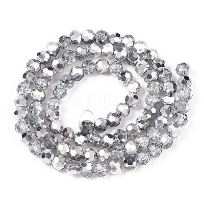 Transparent Electroplate Glass Beads Strands EGLA-A035-T4mm-M01-1
