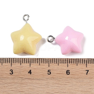 Opaque Resin Pendants X-RESI-H162-07P-02-1