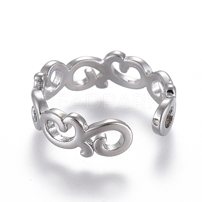 Adjustable Brass Toe Rings RJEW-EE0002-08P-1