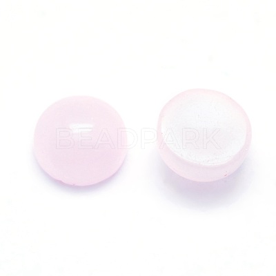 Natural Jade Cabochons G-P393-R19-6mm-1