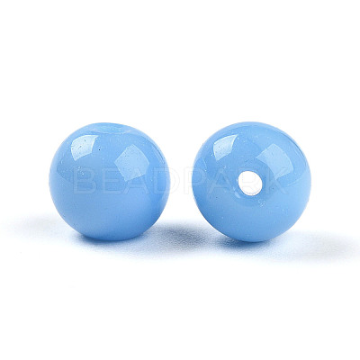 Opaque Solid Color Glass Beads X1-GLAA-N007-8mm-A14-1