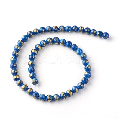 Natural Mashan Jade Beads Strands X-G-F670-A19-8mm-1