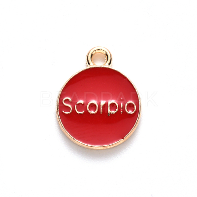 Alloy Enamel Pendants ENAM-S124-01B-07L-1