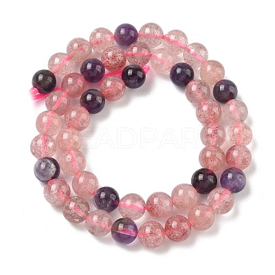 Natural Auralite Beads Strands G-Z139-A01-8mm-1