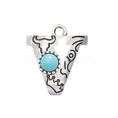 Synthetic Turquoise Pendants PW-WG43221-21-1