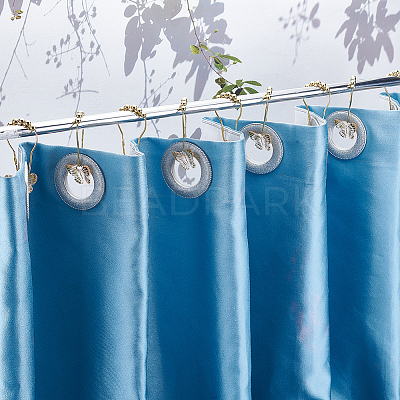 12Pcs Butterfly Acrylic with Iron Shower Curtain Rings for Bathroom HJEW-NB00292-1