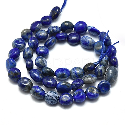 Natural Lapis Lazuli Beads Strands G-O186-B-17-1