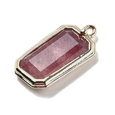 Natural Strawberry Quartz Pendants G-U019-04G-07-1