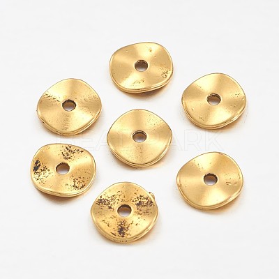 Tibetan Style Alloy Wavy Spacer Beads LS-GLF9350Y-NF-1