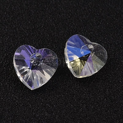 Romantic Valentines Ideas Glass Charms G030V14mm-01-1