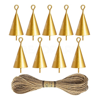 Iron Bell Hanging Ornaments AJEW-H145-91G-1
