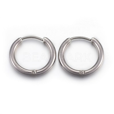 Tarnish Resistant 202 Stainless Steel Huggie Hoop Earrings X-EJEW-L205-02G-P-1