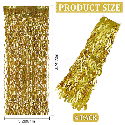 Plastic Foil Fringe Curtains DIY-WH20011-33C-1