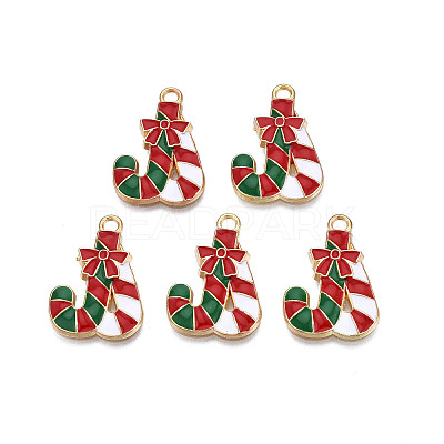 Rack Plating Alloy Enamel Charms X-ENAM-N055-163-1