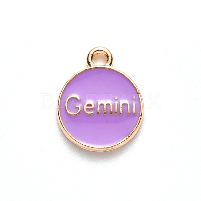 Alloy Enamel Pendants X-ENAM-S124-01B-01I-1
