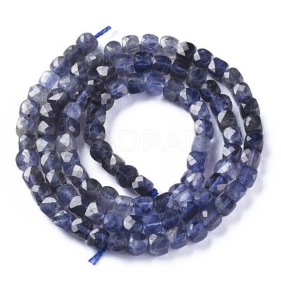 Natural Cordierite/Iolite/Dichroite Beads Strands G-E560-A19-1