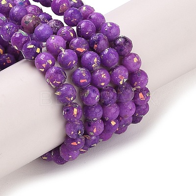 Assembled Natural Dolomite and Synthetic Opal Beads Strands G-Q017-G06-01C-1-1