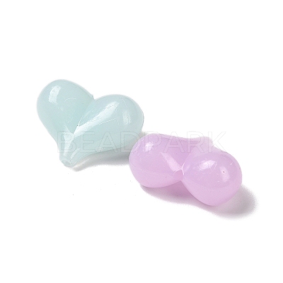 Acrylic Imitation Jelly Beads OACR-P032-07M-1