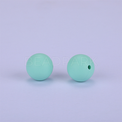 Round Silicone Focal Beads SI-JX0046A-93-1
