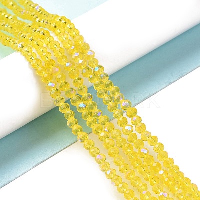 Electroplate Glass Beads Strands X1-EGLA-A034-T6mm-L02-1