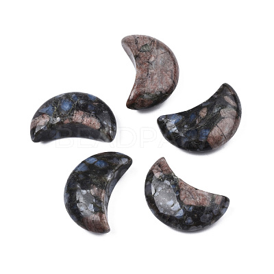 Moon Shape Natural Lepidolite Healing Crystal Pocket Palm Stones G-T132-001Q-1