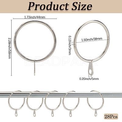 Iron Drape Sliding Eyelet Rings IFIN-SP0001-17B-P-1