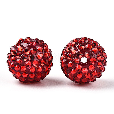 Transparent Resin Rhinestone Graduated Beads RESI-S314-18x20-05-1