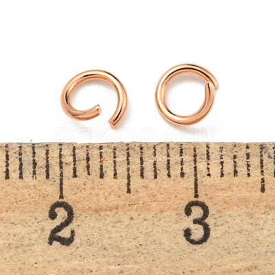 304 Stainless Steel Open Jump Rings STAS-O107-06RG-B-1