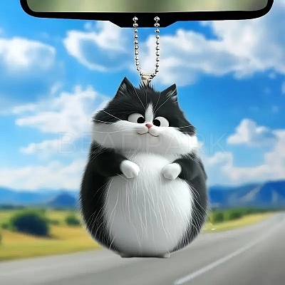 Cat Acrylic Hanging Ornaments PW-WGE0BA8-01-1
