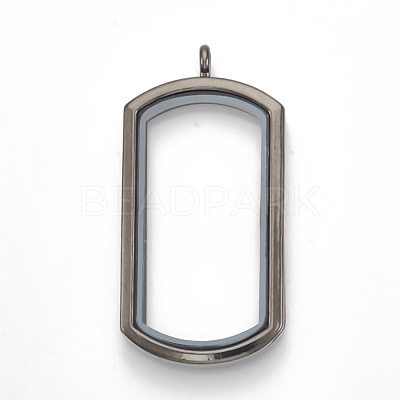 Alloy Magnetic Locket Big Pendants PALLOY-T052-17-1