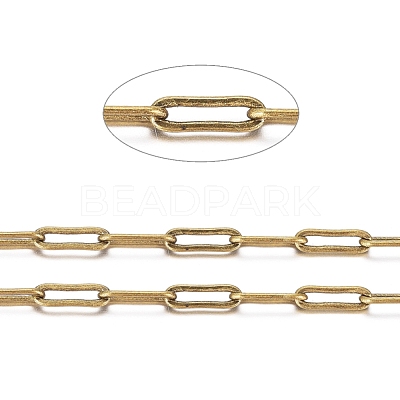 Brass Paperclip Chains CHC-S008-001C-AB-1