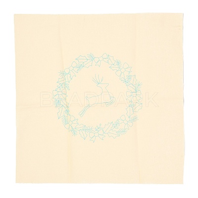 Christmas Themed DIY Embroidery Cup Mat Sets DIY-P021-B04-1