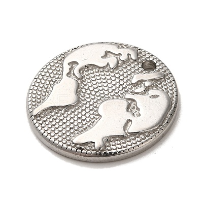 Non-Tarnish 304 Stainless Steel Pendants STAS-R223-16-1