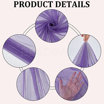 Polyester Mesh Fabric DIY-WH20009-40W-1