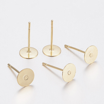 304 Stainless Steel Stud Earring Findings STAS-H436-24-4mm-1