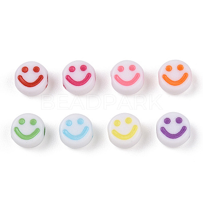 Opaque Craft Acrylic Beads X-MACR-S369-003B-01-1