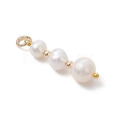 Natural Cultured Freshwater Pearl Pendants PALLOY-JF05145-1