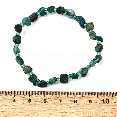 Natural Chrysocolla Beads Bracelets GG-CBA05D5-02A-02-1
