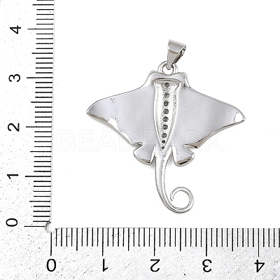 Brass Micro Pave Cubic Zirconia Pendants KK-A269-06P-1