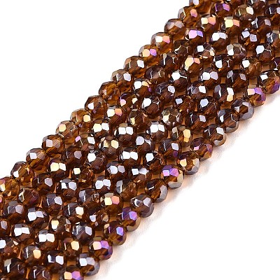 Electroplate Glass Beads Strands EGLA-A044-T2mm-B02-1
