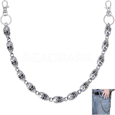 1Pc Alloy Chain Belts AJEW-HY0002-25AS-1