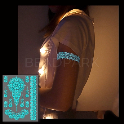Luminous Removable Temporary Water Proof Tattoos Paper Stickers PW-WG10232-11-1