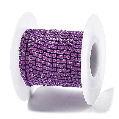 Iron Rhinestone Glass Cup Chain CH-U001-01Y-1
