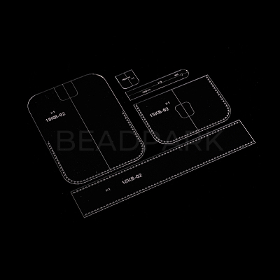 DIY Leather Waist Bag Acrylic Template TOOL-L007-05-1