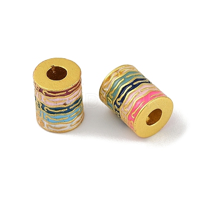 Brass Enamel Beads KK-S393-03-1