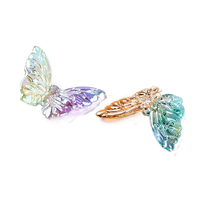 Transparent UV Plating Acrylic Beads PACR-D288-20-1