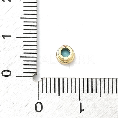 Flat Round Brass Micro Pave Cubic Zirconia Cabochons KK-P345-13G-A08-1