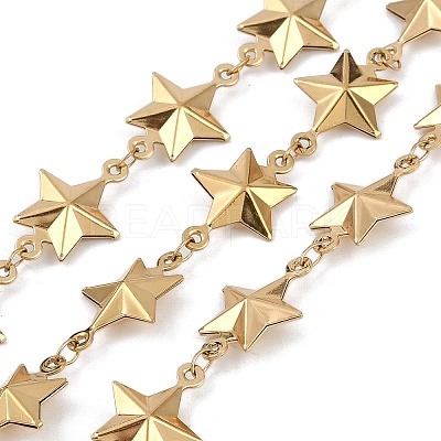 Ion Plating(IP) 304 Stainless Steel Star Link Chains CHS-Z002-05G-1
